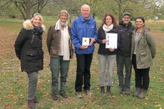 v.l. Rita Höppner, Angelika Schmitten, Horst Bertram, Birgit Röttering, Volker Unterladstetter und Sevil Yıldırım © Angelika Schmitten